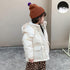 Children's Short Down Jacket Thickened Hat 90 White Duck Down